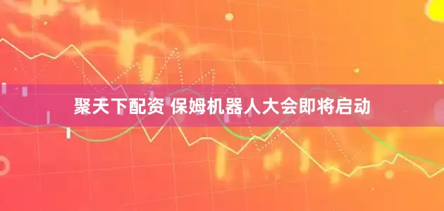 聚天下配资 保姆机器人大会即将启动