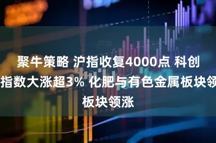 聚牛策略 沪指收复4000点 科创50指数大涨超3% 化肥与有色金属板块领涨